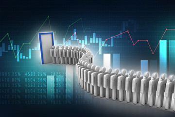 hunting Job Concept 3d illustration