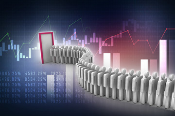 hunting Job Concept 3d illustration