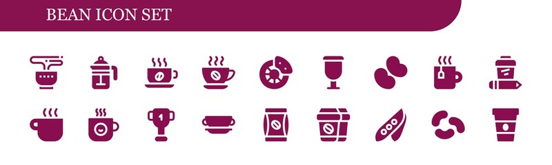 bean icon set