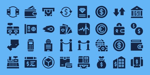bank icon set