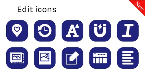 edit icon set