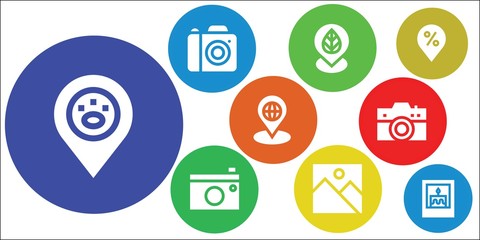 photograph icon set