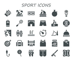 sport icon set