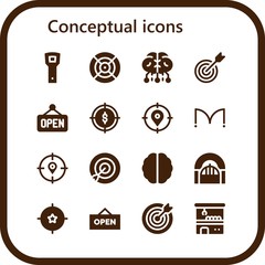 conceptual icon set