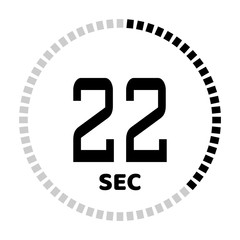 The seconds, stopwatch icon