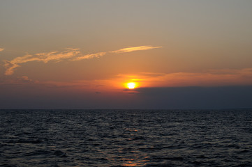 夕日