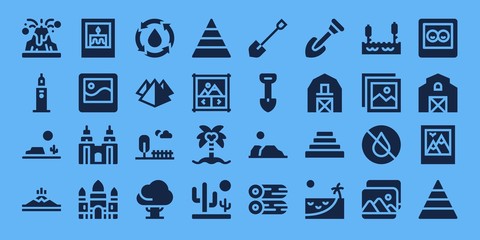 landscape icon set