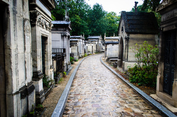 Fototapeta na wymiar Viale del cimitero