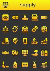 supply icon set