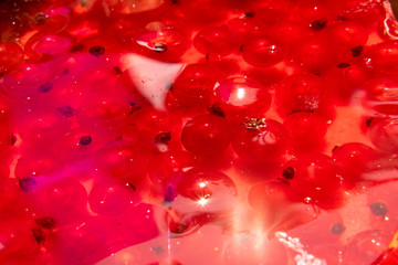 Red currant in red jelly. A delicious background for use in the media.