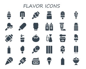 flavor icon set