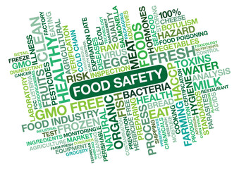 Food Safety. Word Collage.