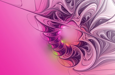 Abstract fractal pattern with copy space. Fantasy