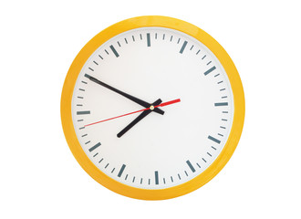 Clock isolated on white background