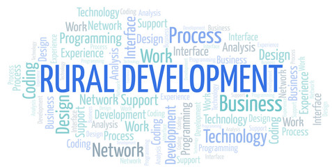 Rural Development word cloud. Wordcloud made with text only.