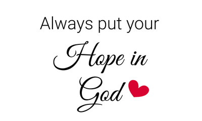 Christian faith, typography for print or use as poster, card, flyer or T shirt