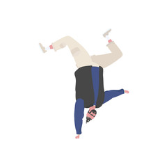 Man dancing and having fun at a birthday party