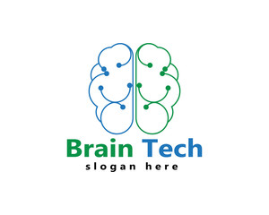 Brain Logo Template and symbols
