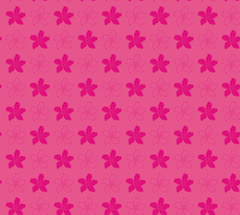 Abstact Floral Pattern, Pink Adenium Flower Background - Vector