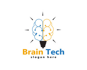 Brain Logo Template and symbols