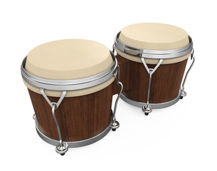 Bongo Drum Instrument Isolated