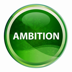 Ambition Natural Green Round Button