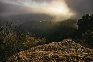 View from a viewpoint in Monestir de Montserrat