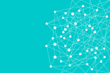 vector connecting dots and lines.