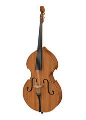 Fototapeta premium Double Bass Isolated