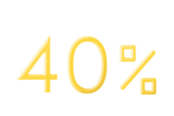 Display of% of simple design. There are color variations. シンプルなデザインの％表示