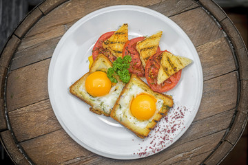 Delicious food in the restaurant