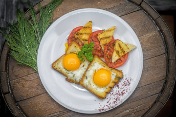 Delicious food in the restaurant