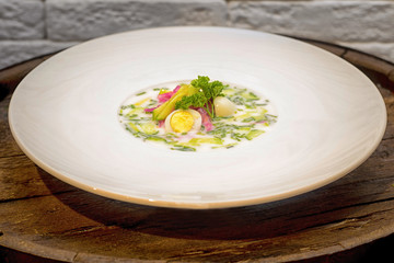 Delicious food in the restaurant