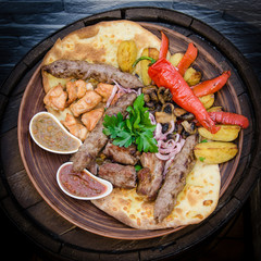  Delicious food in the restaurant