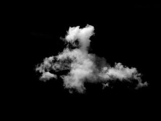 White cloud object for nature design summer background