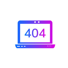 Page not found error vector icon
