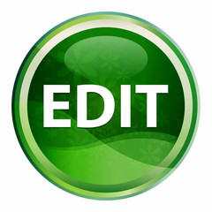 Edit Natural Green Round Button