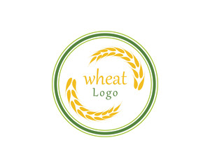 Agriculture wheat Logo Template vector icon