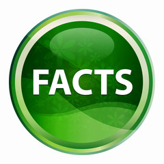 Facts Natural Green Round Button