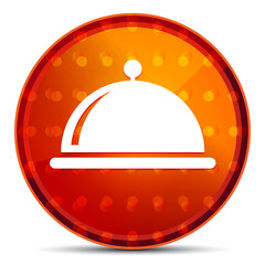 Food cover icon Nightly Orange Round Button