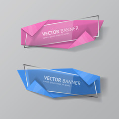 Vector infographic banners set