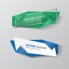 Vector infographic banners set