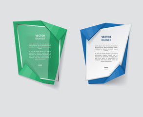 Vector infographic banners set