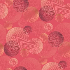  Abstracte gestippelde ronde lijnen naadloos patroon © galyna_p
