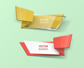 Vector infographic banners set