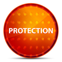 Protection Nightly Orange Round Button