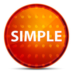 Simple Nightly Orange Round Button