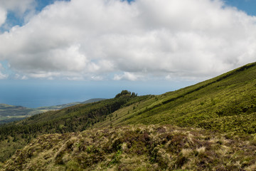 Fototapeta na wymiar Hills at the north of Sao Miguel, Azores