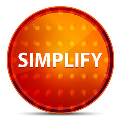 Simplify Nightly Orange Round Button