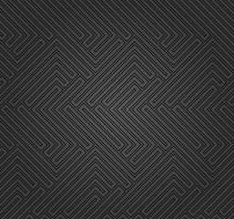 Seamless background for your designs. Modern vector dark ornament. Geometric abstract pattern